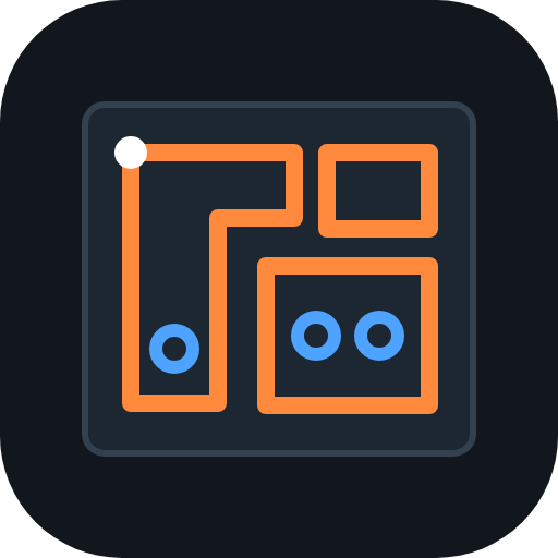BHX Fab Quote icon: parts nested on a sheet with their cut paths